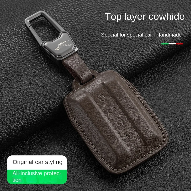 

Suitable for Tank 300 Keyset Tank 500hi4t Genuine Leather 400 High end Men's Car Keychain Case