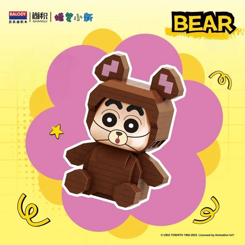 Crayon Shin Chan Bouwstenen Dierenbeeldjes Cartoon Modellen Anime Karakter Ornamenten 3D Decoraties Kinderen Speelgoed Geschenken