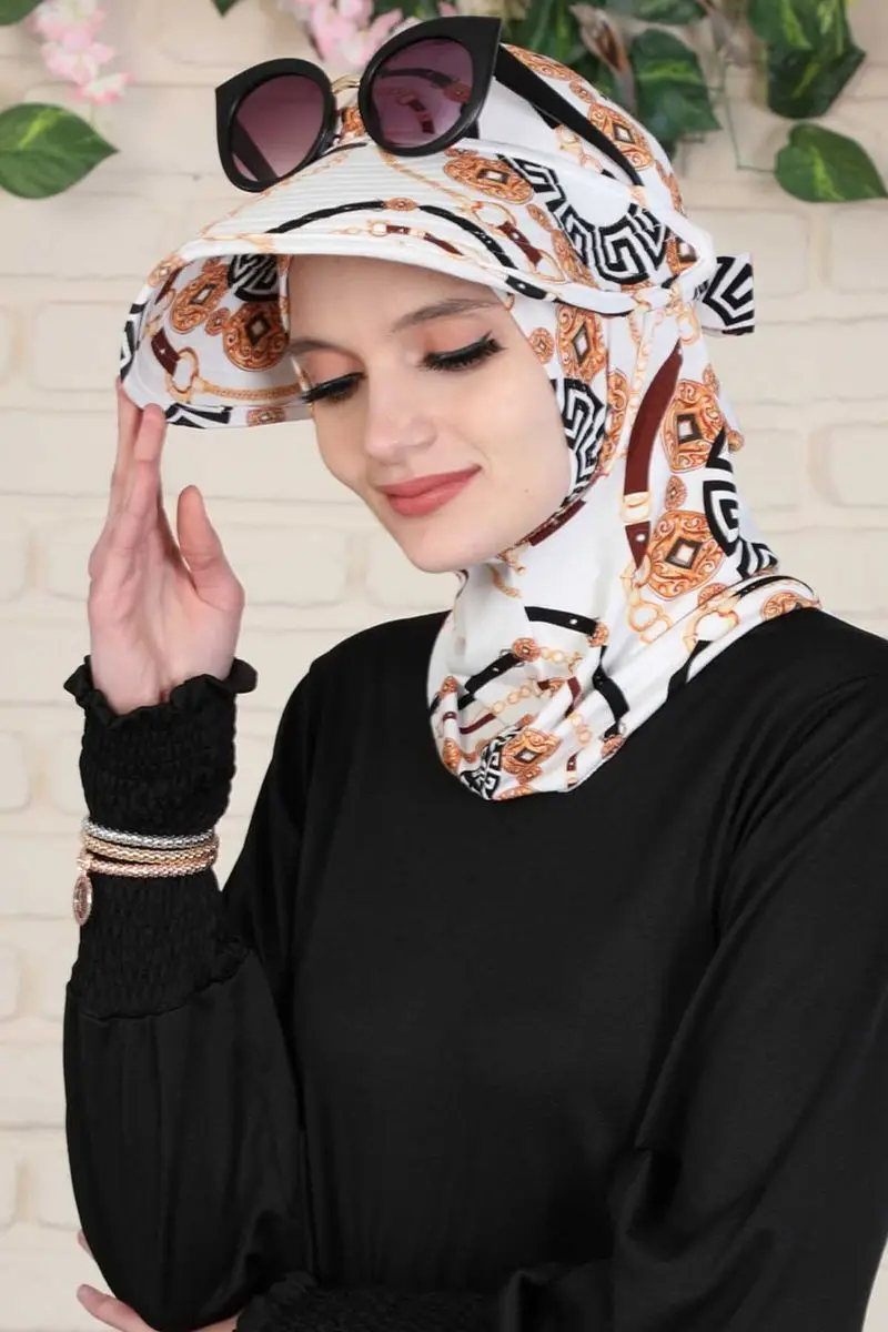 Teste padrão elegante do osso penteado com chapéu