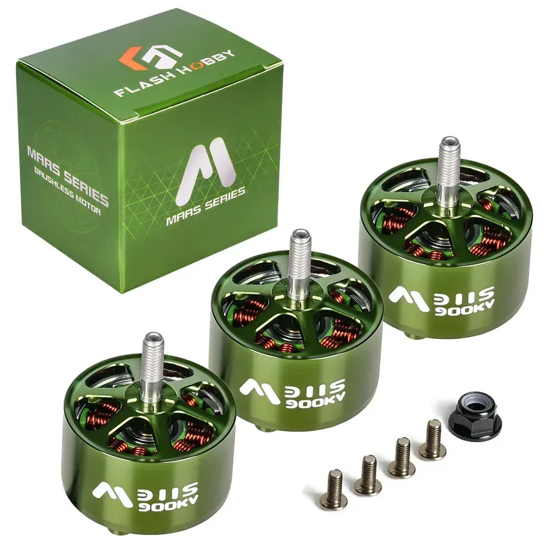 محرك FPV طويل المدى 4 قطعة Mars M3115 900KV 3-6S محرك بدون فرشاة لأجزاء الطائرة بدون طيار RC حرة #3
