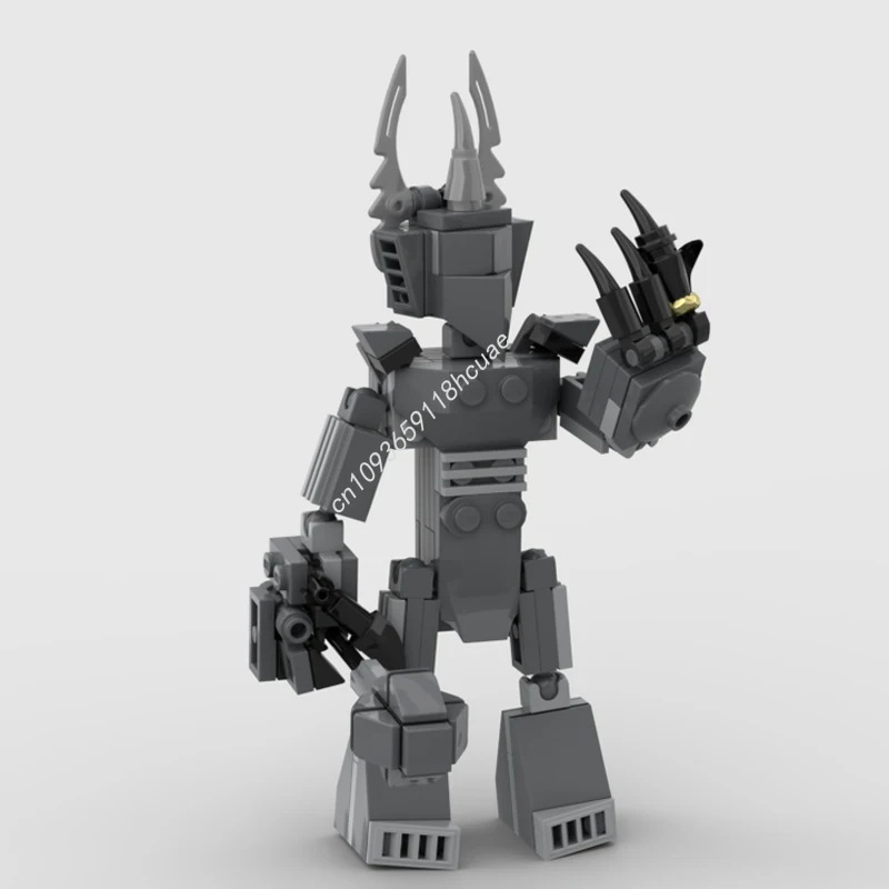 

122 шт., фигурка MOC Sauronss, второй темный лорд, Lordes of the Ringsss, строительные блоки, рождественская модель «сделай сам», образовательный подарок