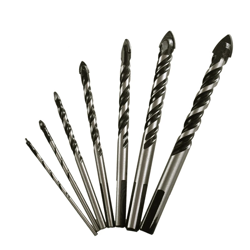 3-12mm Drill Bits Set for Glass Ceramic Ceramic Tiles Hole Opener Brick Hard Alloy Triangle Bit Metal riangle Diamond Drill Bits