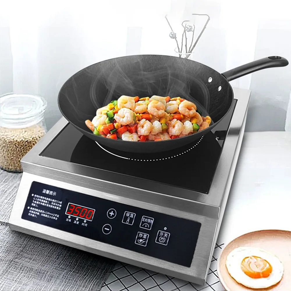 

3500W Electric Stove Cooktop Household Induction Cooker High Power Commercial Stir-fry Soup Induction Stove