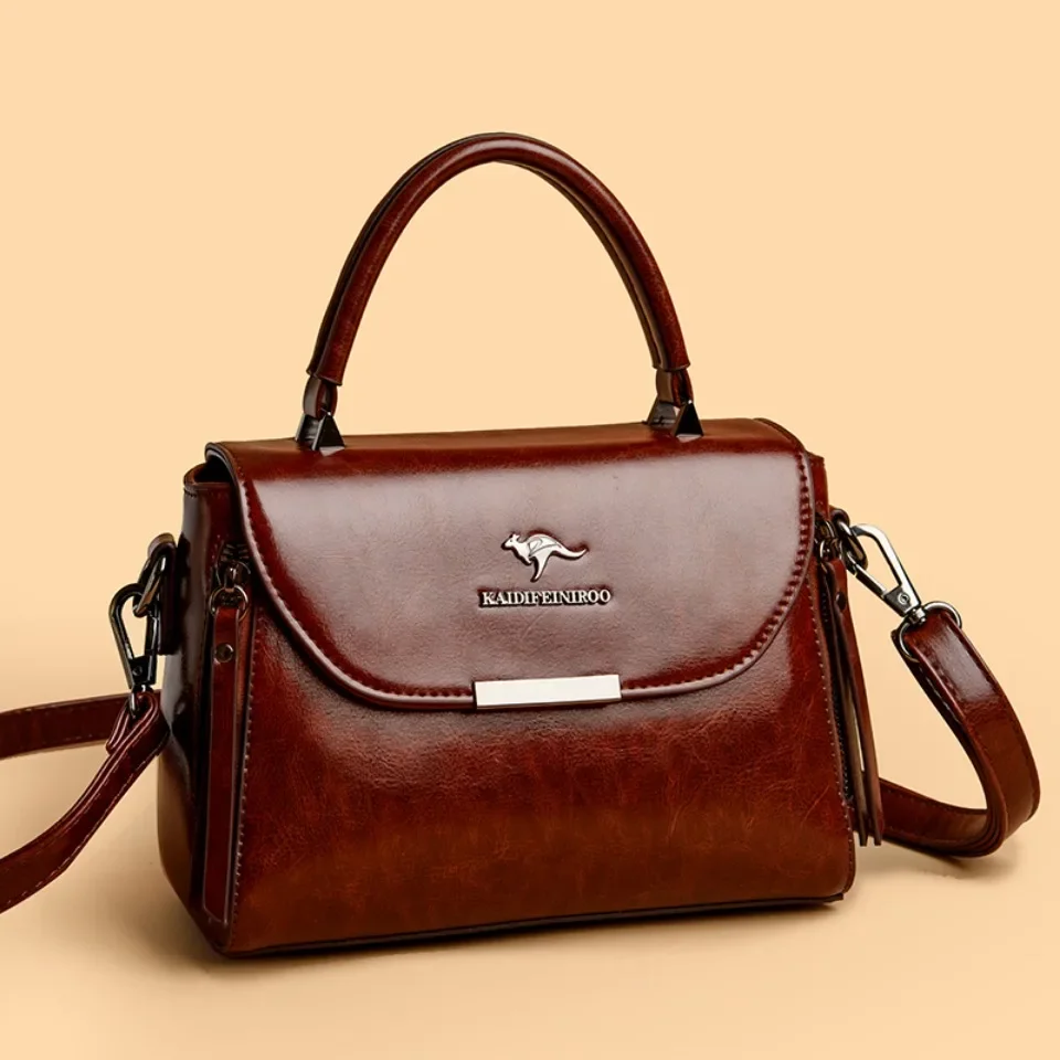 Luksusowe torebki damskie moda damska torba na ramię Crossbody wysokiej jakości skórzane torby dojazdowe z górnym uchwytem Casual Messenger Sac