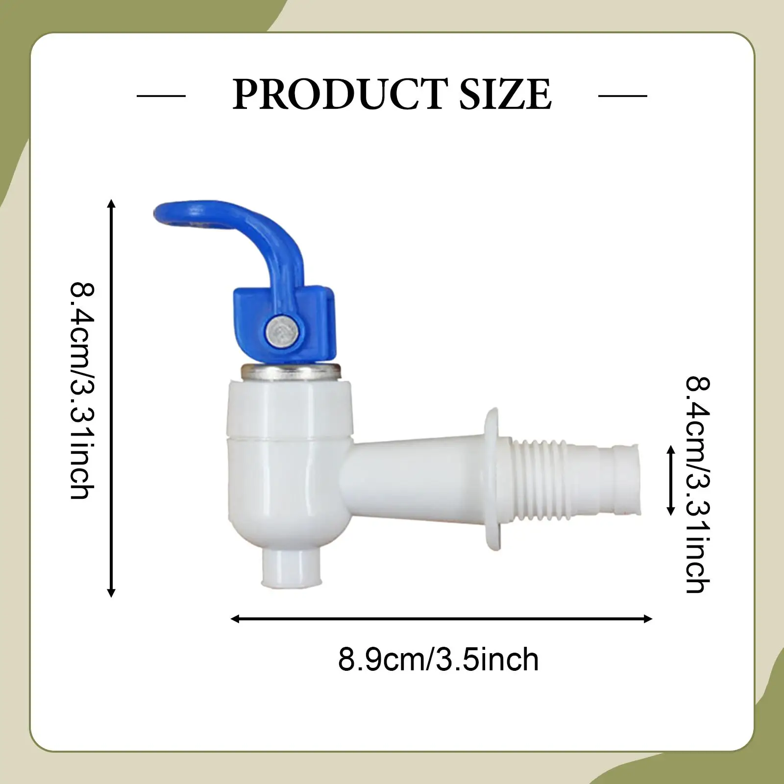 2x 교체 쿨러 수도꼭지 음료 레버 푸어 밸브 외부 스레드 워터 크록 탭 노즐 액세서리 뜨거운 냉수 스피곳