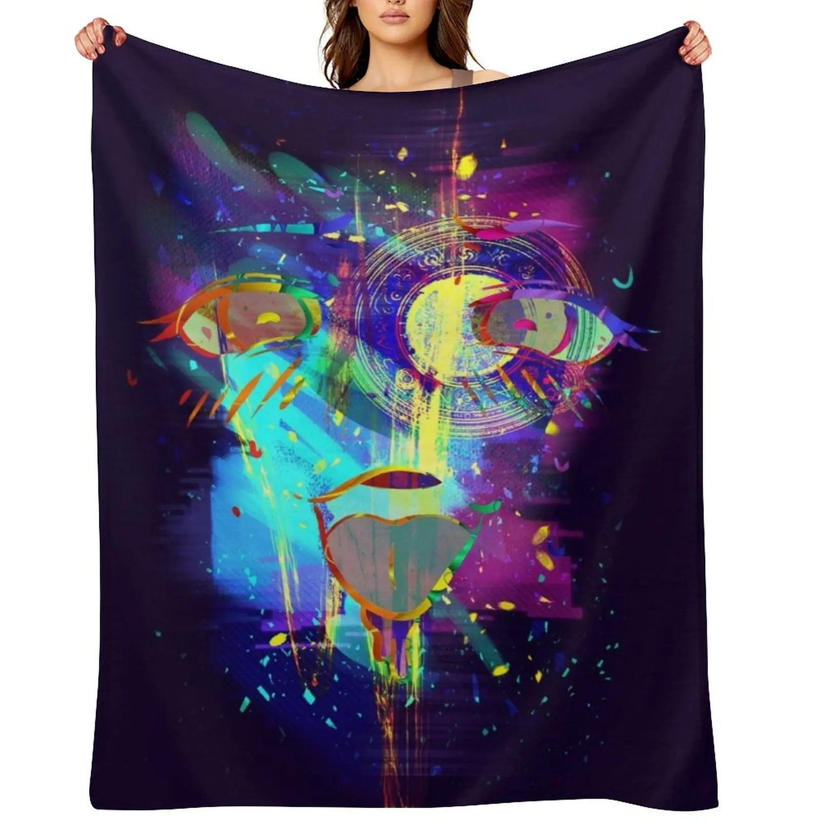 

Colorgasm Throw Blanket blankets ands Shaggy Thin Picnic Blankets