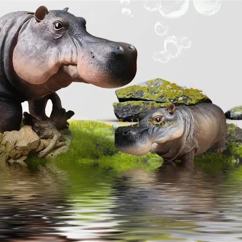 KX4B Fashion Hippos Aquariums украшения рыбки бабочек для кислородных рыб насосы кислорода