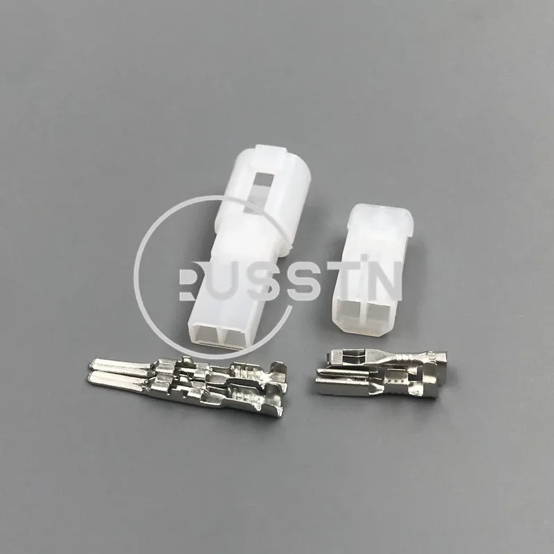 1 Set 2 Hole Male Female Docking Connector MG620074 Car Tweeter Audio Wiring Cable Socket Starter 7123-1520 7122-1520