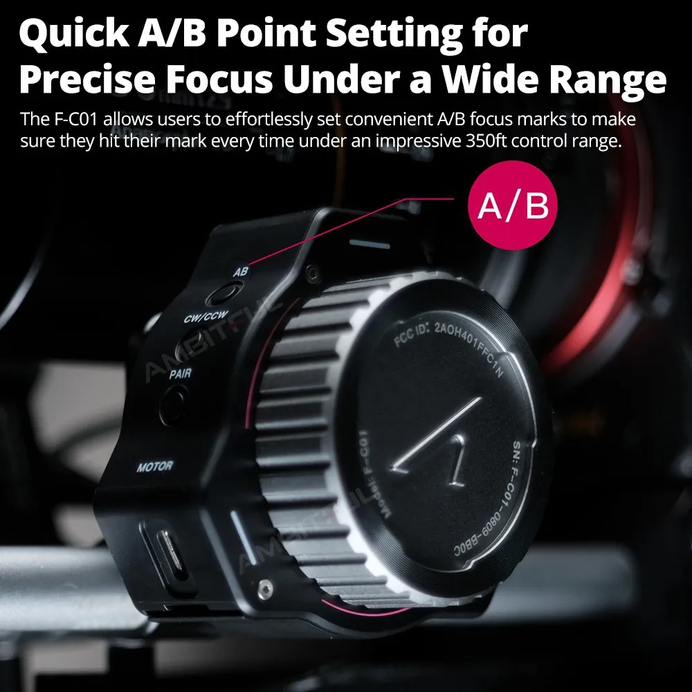 Accsoon F-C01 Mini Wireless Follow Focus Control System Universal Portable Mini Zoomer Chasing Focus Focuser For DSLR Camera