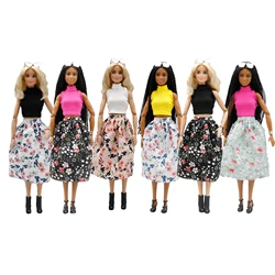 30Cm 1/6 Gestreepte Coltrui Vest Bloemenjurk Dagelijks Kleding Accessoires Kleding Voor Barbies Pop