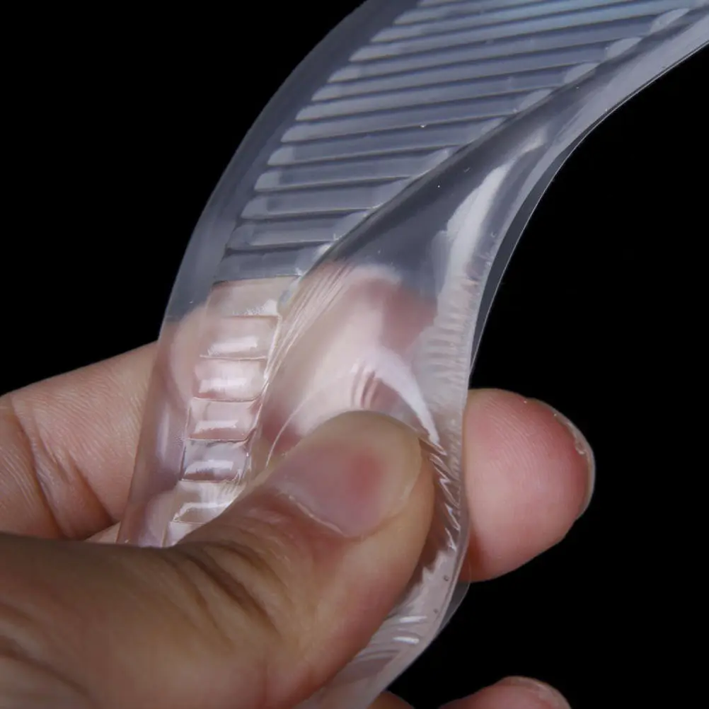 Par de Plantillas de Gel Adhesivas Transparentes en Forma de Arco, 3/4 de Longitud, para Aliviar el Dolor y la Fatiga en el Medio de la Pala del Pie, para Zapatos de Tacón Alto y Sandalias