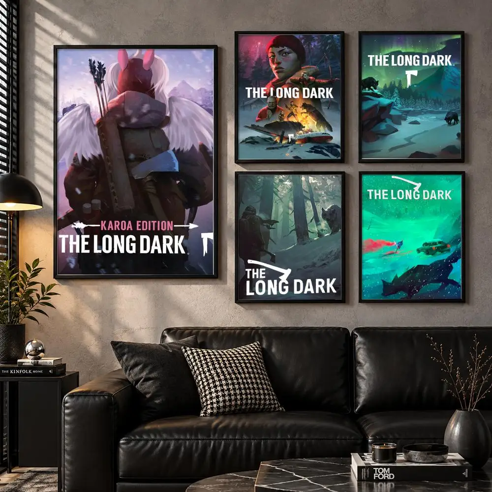 The Long Dark Frozen Wilds Survival Solitude Quest Poster Self-Adhesive Unframed Fashion Wall Prints for Office & Home Decor