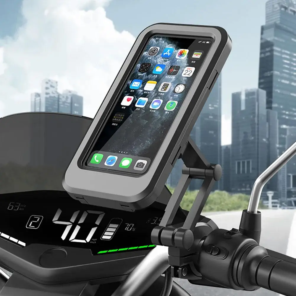 Supporto per cellulare impermeabile supporto per cellulare per bici da moto Gps supporto per telefono universale regolabile girevole a 360 gradi