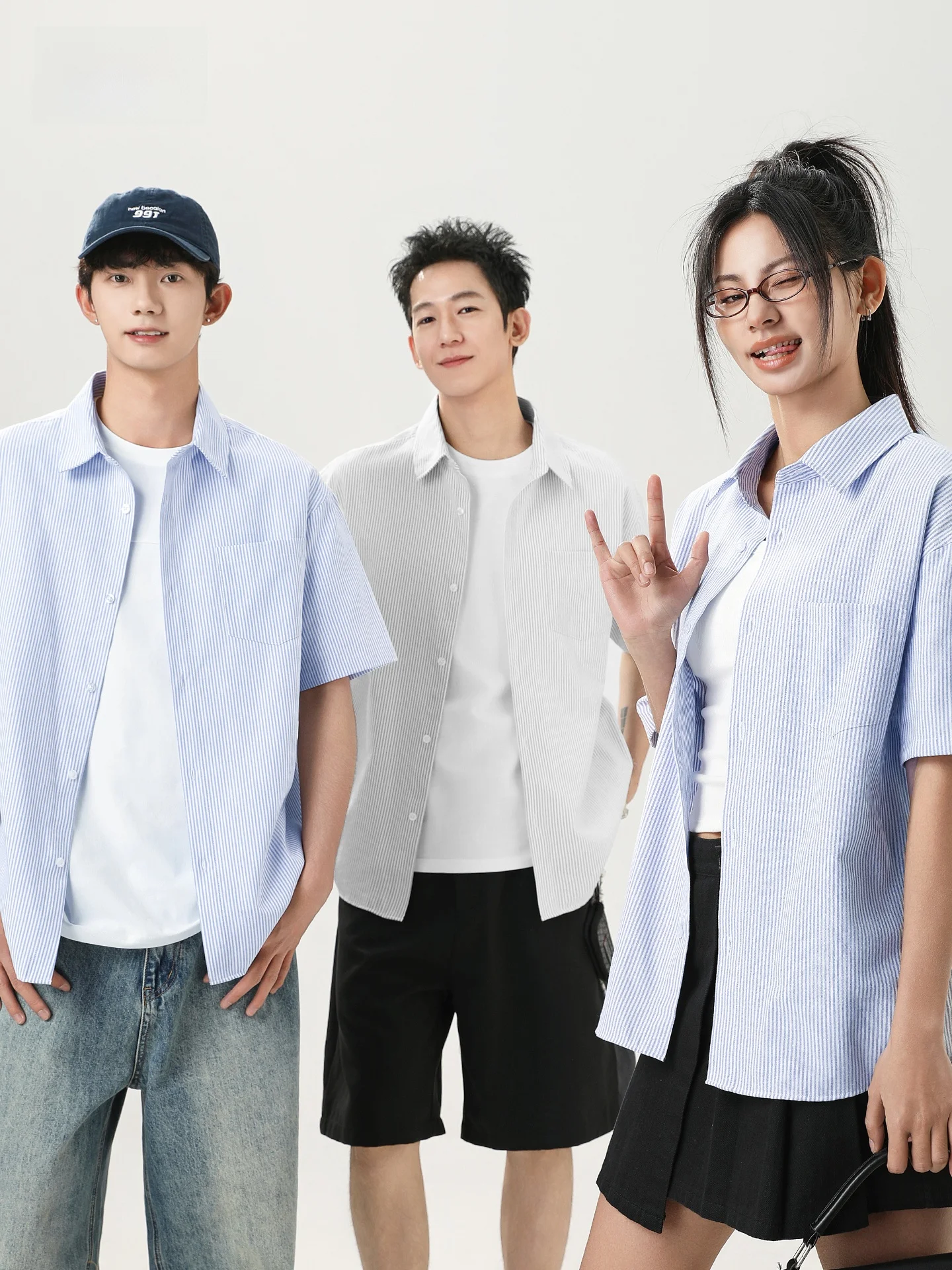 

Мужская летняя рубашка Snow Mid-Flight из оксфордской ткани в полоску с коротким рукавом, свободного кроя, для повседневной носки, PCDBy Snow Mid-Flight