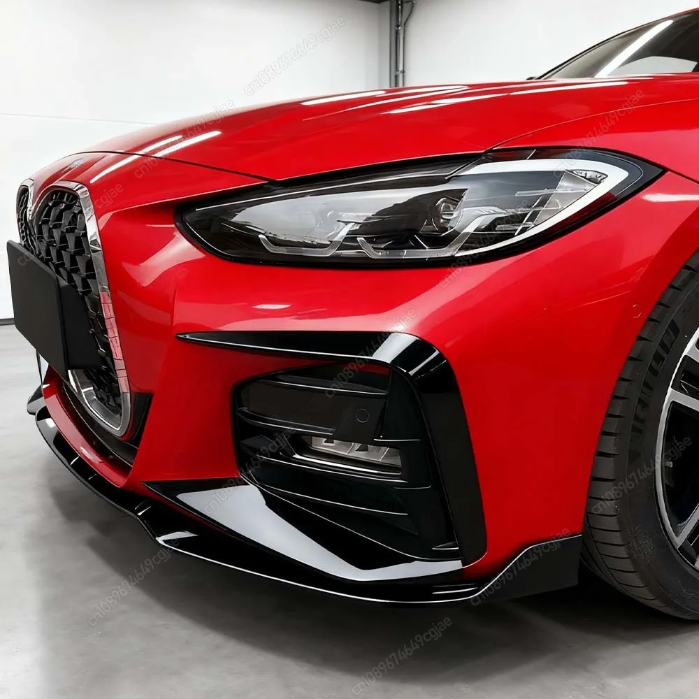 ل BMW 4 سلسلة G22 G23 420i 430i M440i 2020-2024 ضبط الضباب مصباح مصبغة غطاء الكسوة الجبهة حافة مصد السيارة الفاصل تنفيس الهواء طقم الجسم