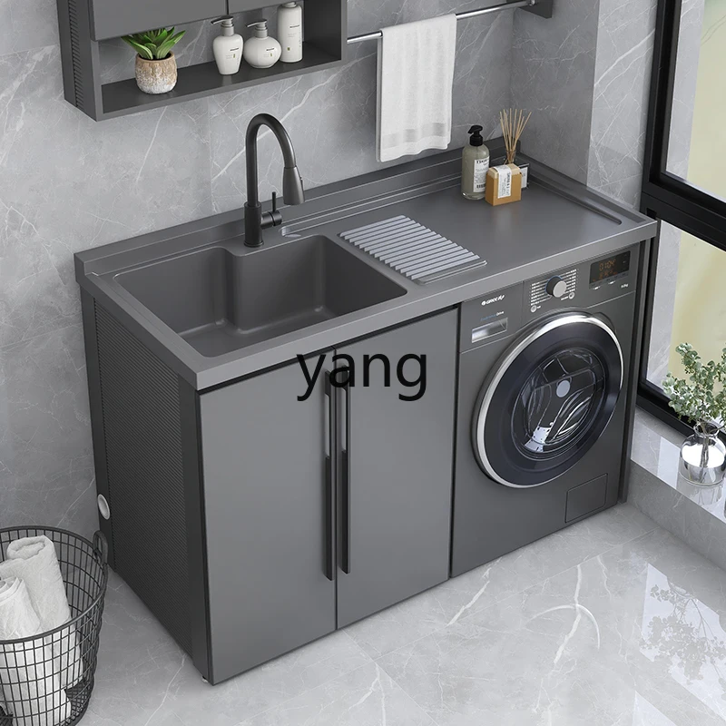LMMM Custom Laundry Sink Companion Quartz Stone with Washboard