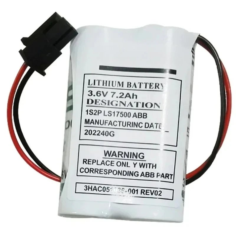 

7200mAh Robot battery For IRB120,1S2 PLS17500,IRB 1200,IRB 910SC, 3HAC051036-001,3HAC051036-001 REV02,3HAC051036-001-C