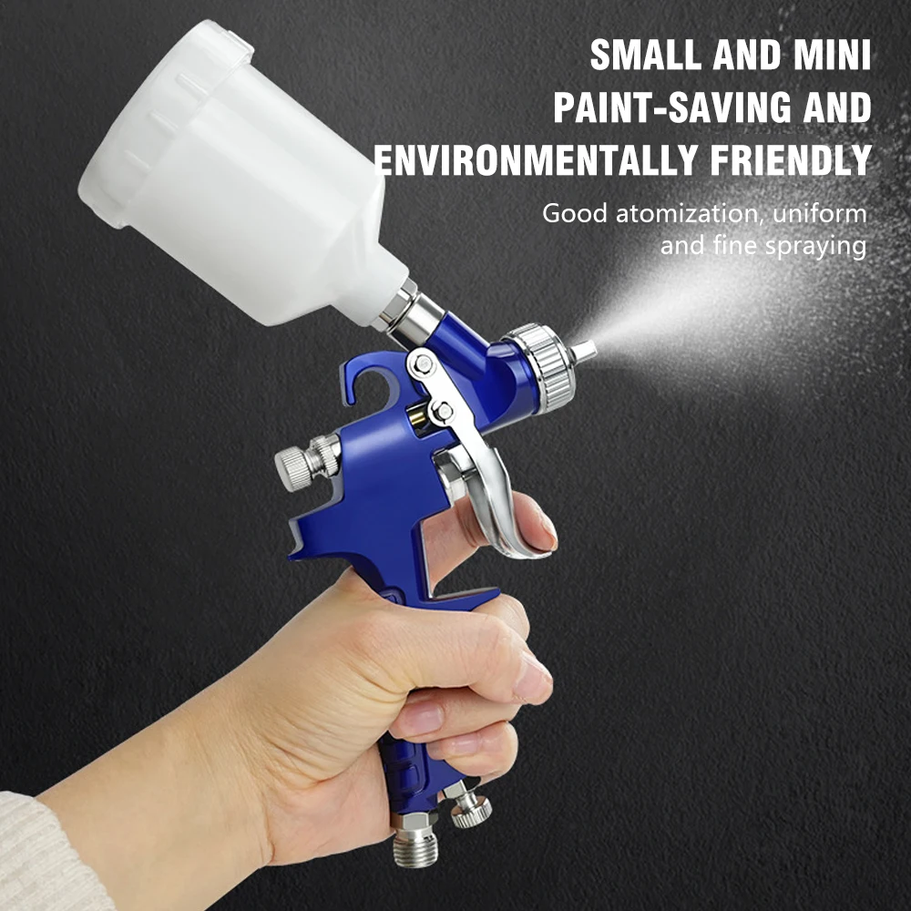 

Mini Pneumatic Spray Gun 0.8/1.0mm Nozzle 125ml - Professional Car Paint Repair Tool Air Spray Gun for Auto Detailing