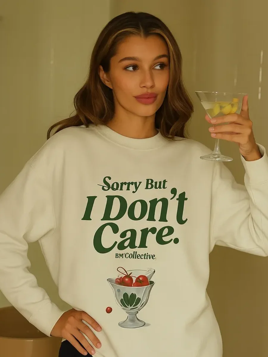 Sweat-shirt blanc à manches longues et col rond pour femme, haut amusant avec lettres de dessin animé, surdimensionné, mode Hip Hop, doux et décontracté, Y2k, automne