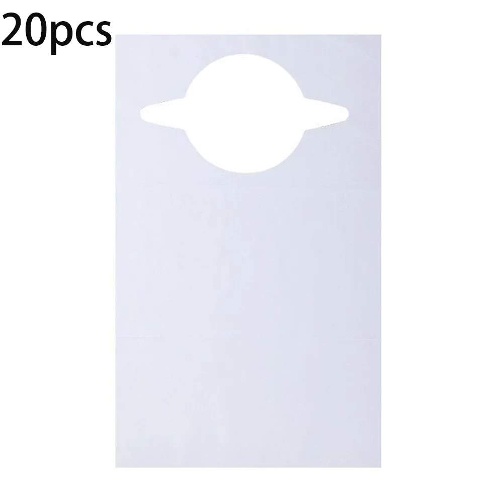 20pcs Adult Care Waterproof Adult Bibs Soft Absorbent Clothing Protector Disposable Elderly Care Bibs Meal Assistance