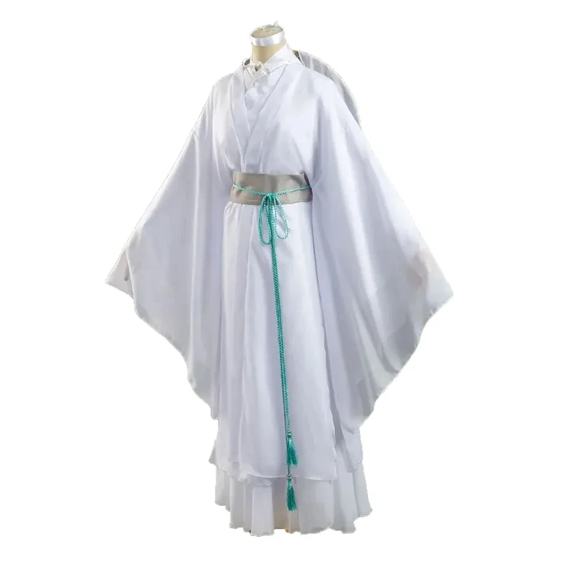 Xie Lian Cosplay Kostuum Pruiken Bamboe Hoed Prop Tian Guan Ci Fu Xielian Cosplay Kostuums Halloween Mannen Vrouwen Witte Han Fu Kleding