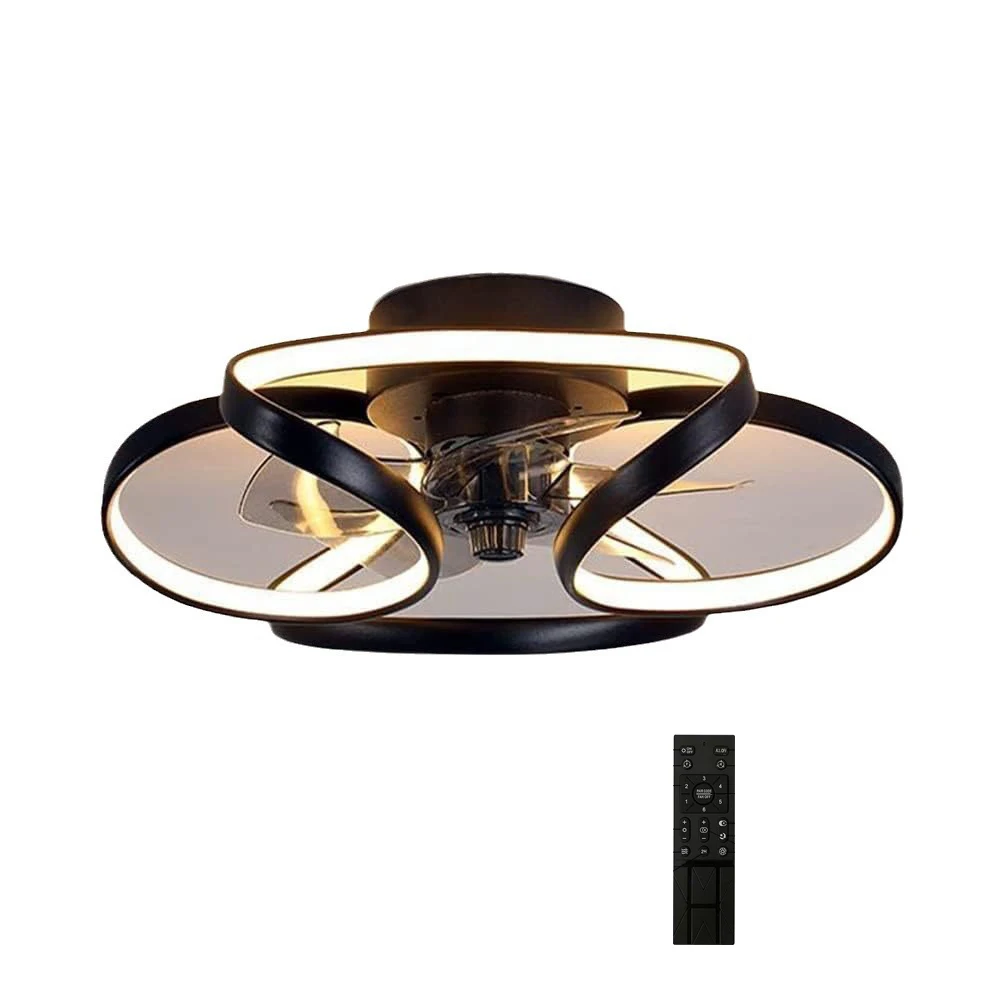 Modern Ceiling Fans with Led Lights and Remote Timing, Dimmable 6-speed Ceiling Fan, Stepless Color Temperature Change Fan Light