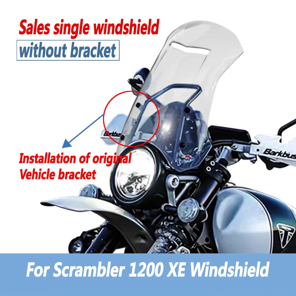 

Scrambler 1200 XE 1200XE front windshield modification For TRIUMPH Scrambler 1200 XE with raised windshield accessories