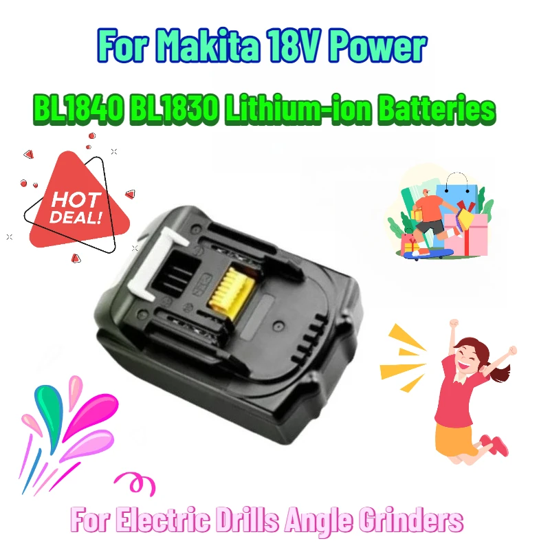 

For Makita 18V Power Tools 3000mAh 5000mAh Batteries BL1840 BL1830 Lithium-ion Batteries for Electric Drills Angle Grinders