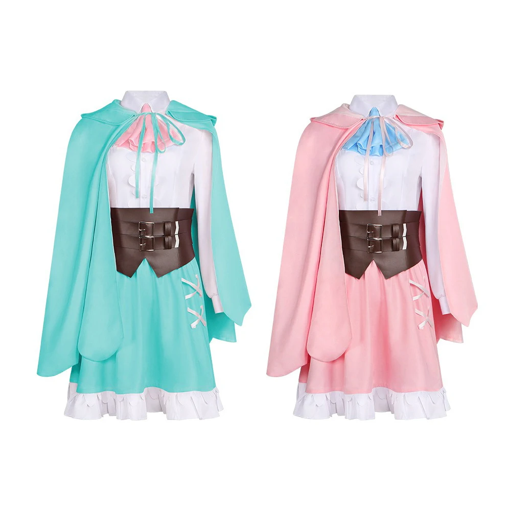 Anime Re Life in A Different World From Zero Ram Rem Cosplay Costume Woman Maid Outfit Cape Skirt Set Costume Halloween Costume view 2