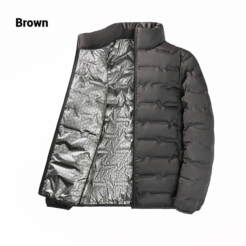 Winter Men's Graphene Down Jacket 80 White Duck Down Lightweight Warm Coat Windproof Cold Weather Pike Windproof Outdoor