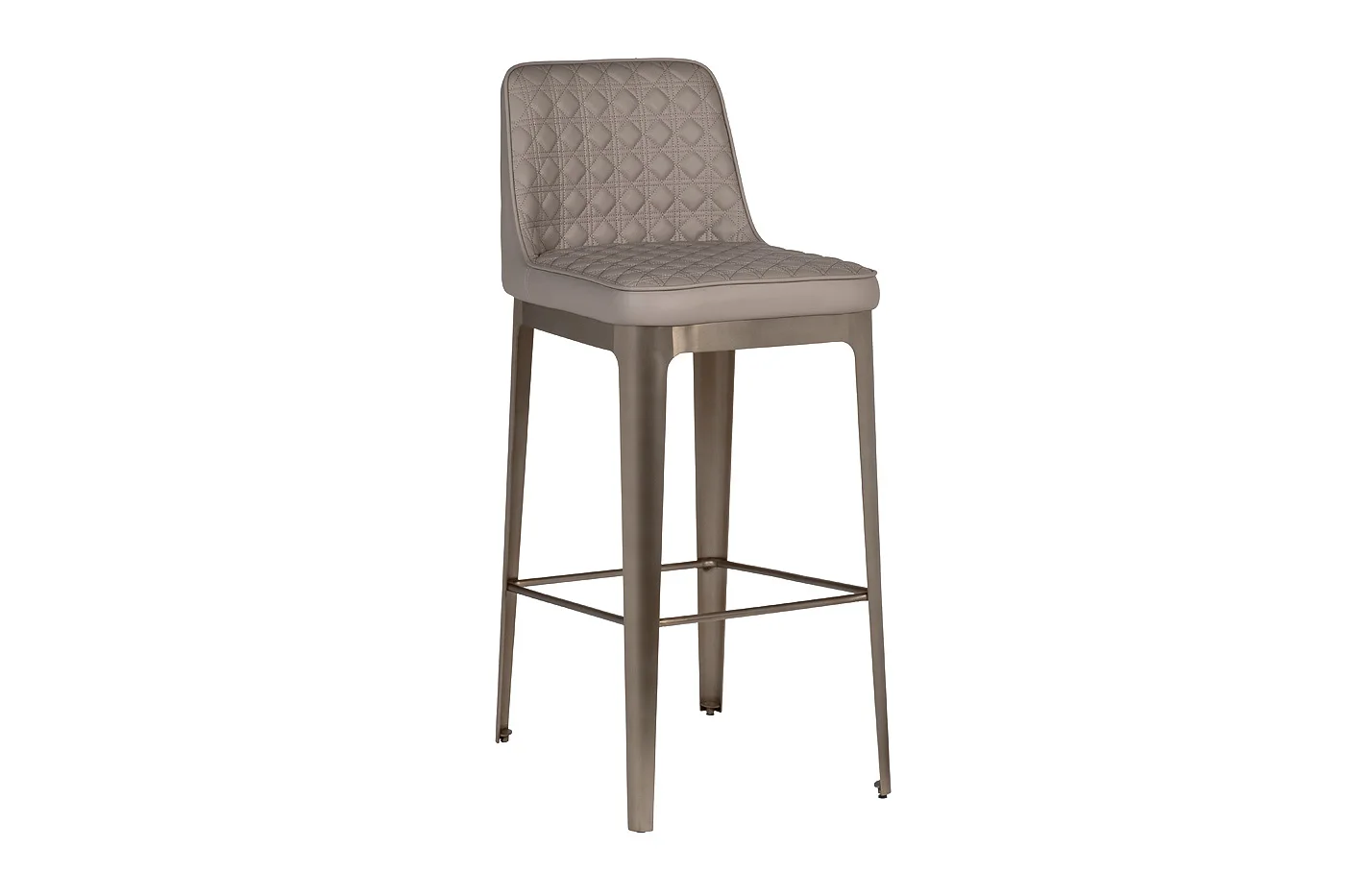 

￥#Direct Factory Sale Modern PU Bar Stool for Home Bar/Kitchen Counter Seat Height Powder-Coated Legs for Dining Living Room