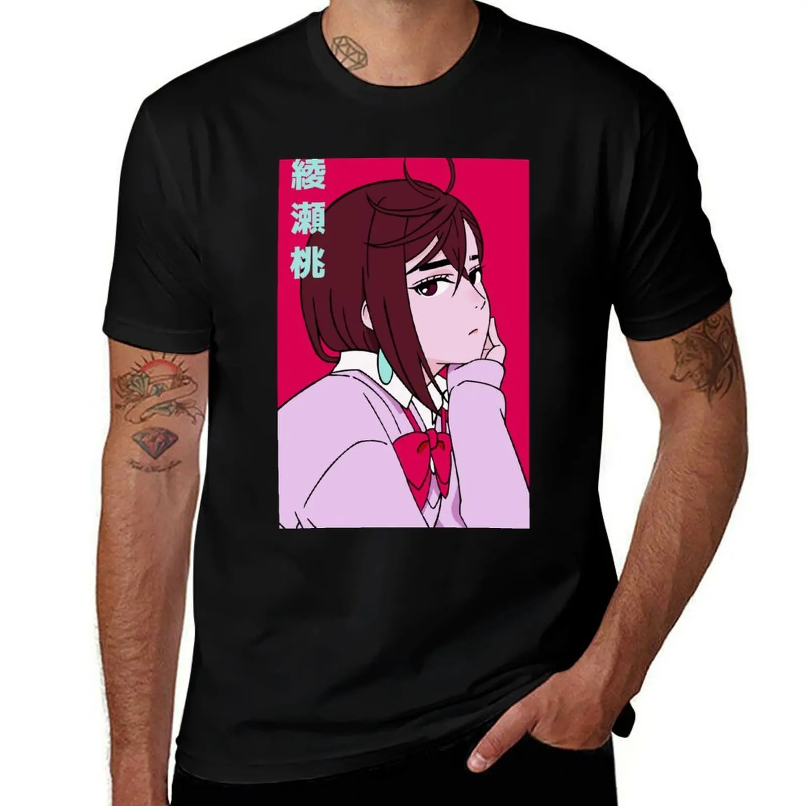 

Momo Ayase T-Shirt men t shirt cotton 100% funny t shirts man t shirts for man graphic funny T-Shirt