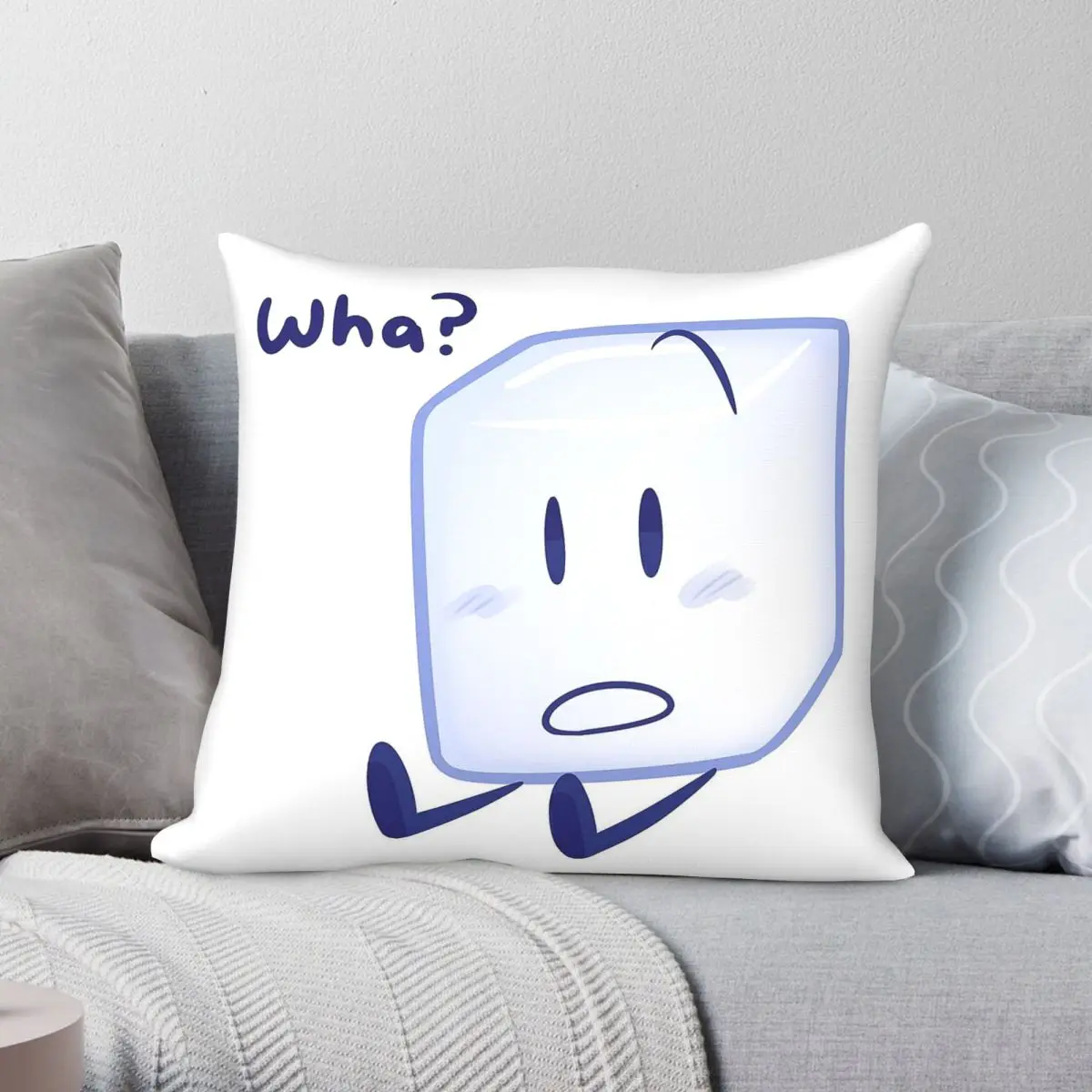 Ice Cube Battle For Dream Island Pillowcase Polyester Linen Velvet Printed Zip Decor Room Cushion Cover