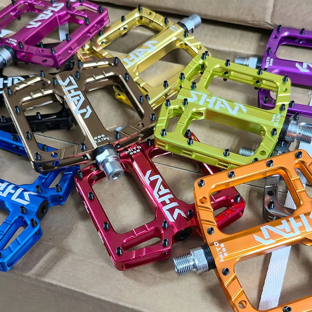 2025 شانماشي ميتول دواسات الدراجة الجبلية الطريق شقة عدم الانزلاق CNC 3 محامل مختومة دواسات الدراجة الطريق الدراجات اكسسوارات #5