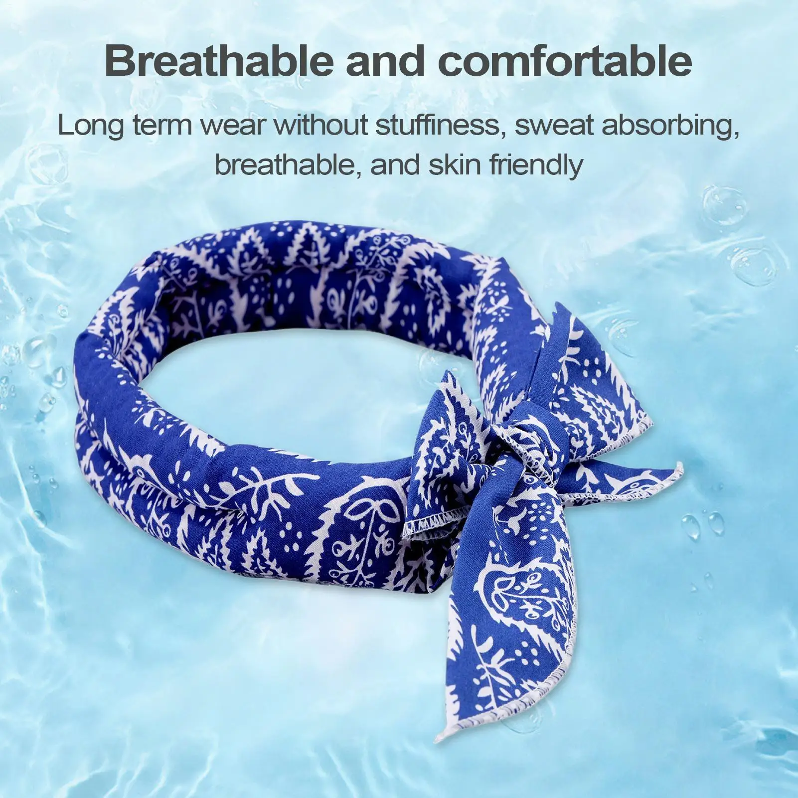 Cooling Bandana for Dogs Absorbent Instant Cooling Collar Ice Dog Pet Bandana Scarf Wrap for Puppy Kitten Small Medium Large