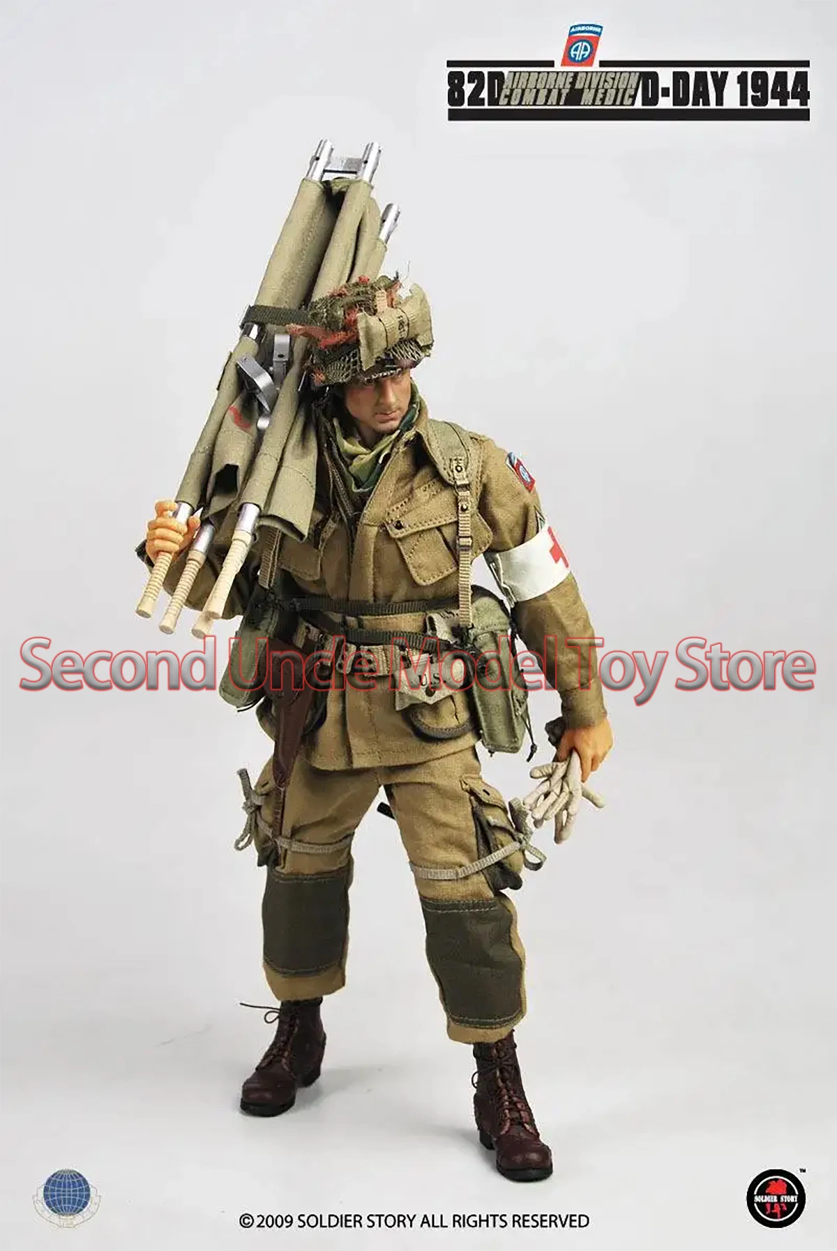 

Soldier story SS026 1/6 WW II 82nd Airborne Division Medical Corps 12'' Male Soldier Action Figure Full Set Model Toys Gift