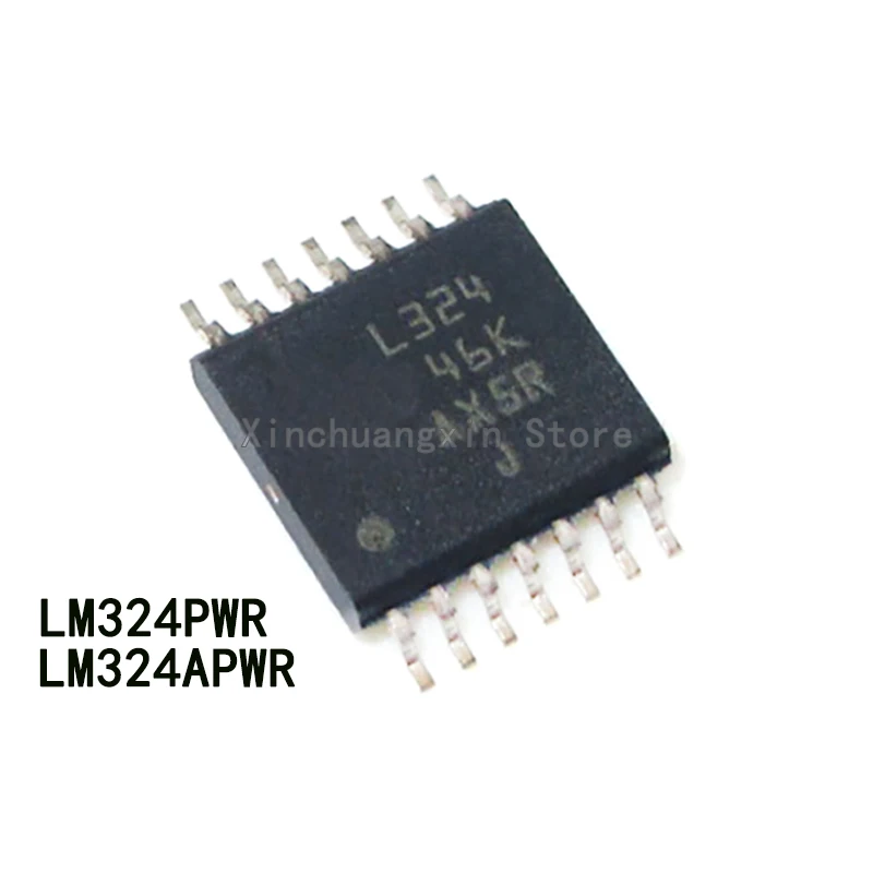 10PCS LM324PWR L324 LM324APWR L324A TSSOP-14 Quad Operational Amplifier IC chip