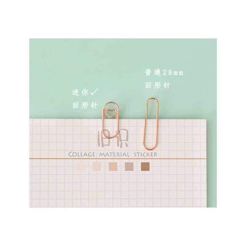 30Pcs Kleine Papier Clips Liefde Hart Paperclips Rvs In Blik Papier Clips Houder Kantoor School Home Desk Organizer