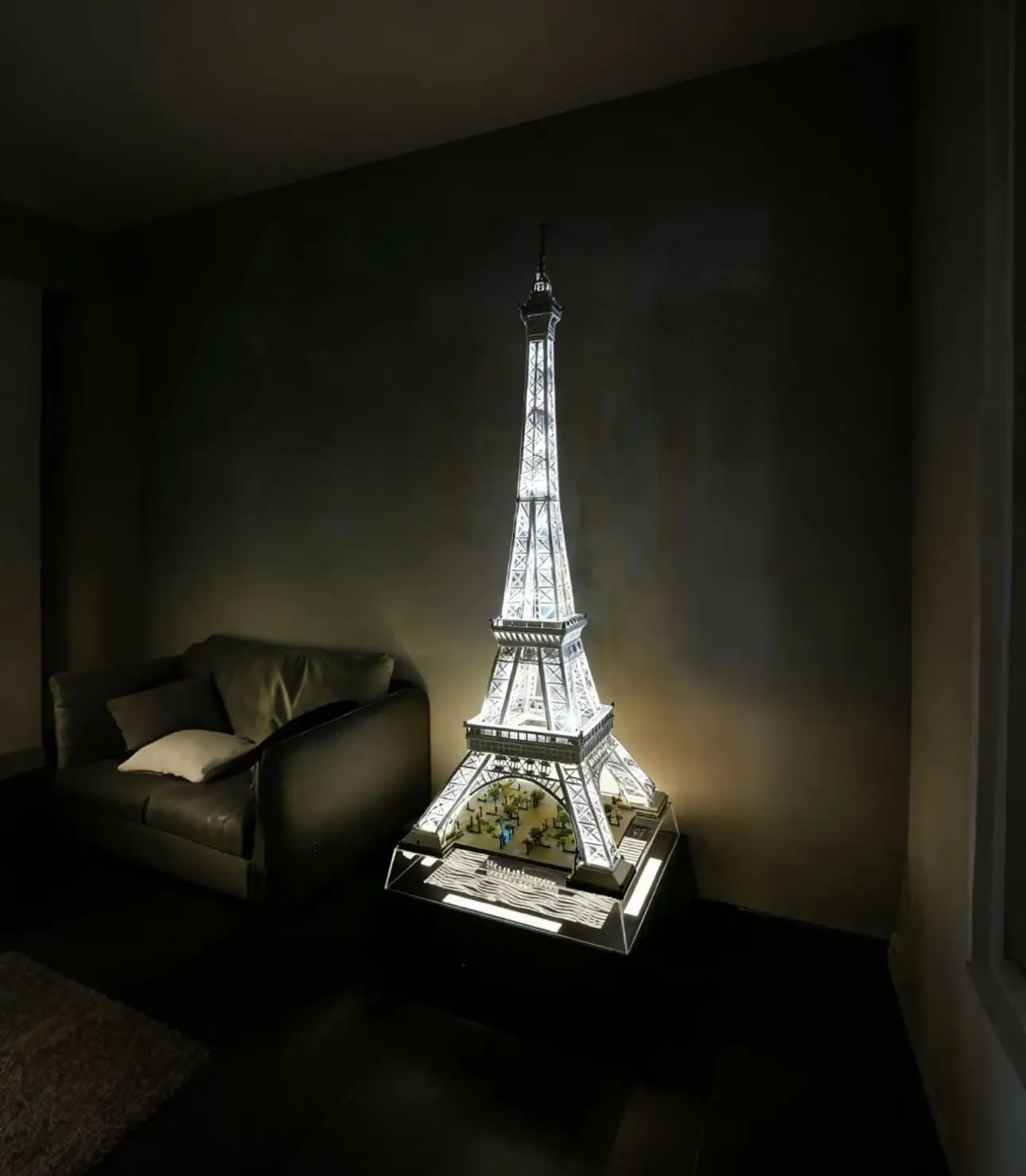 Compatibel met 10307 Eiffeltoren LED-lichtset, beroemde architectuur stad bouwstenen speelgoedset cadeau (exclusief bouwsteen