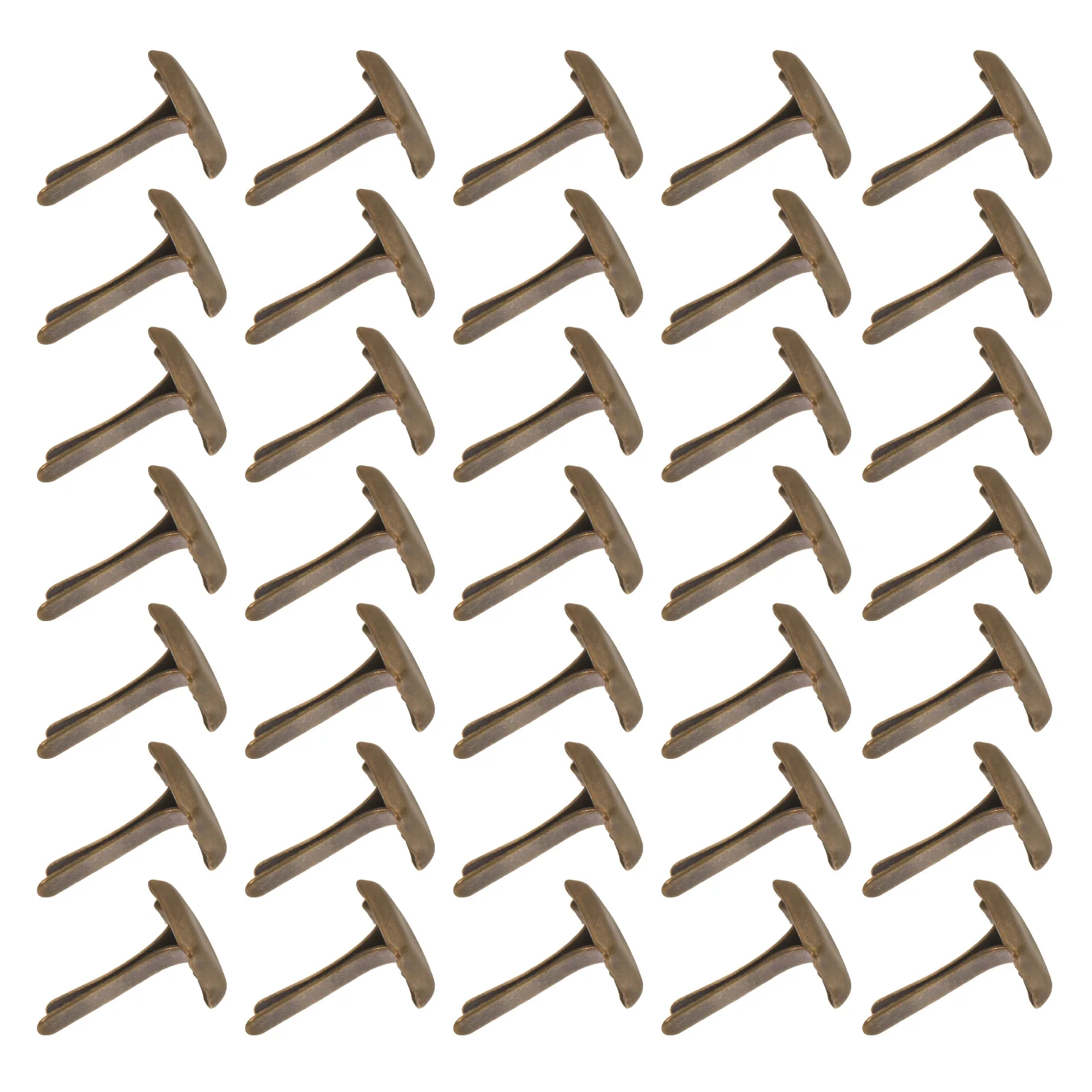 

300 Pcs Two-legged Nails Studs Decorative Brads Crafting Metal Shoe Rivets Spike Spikes Iron