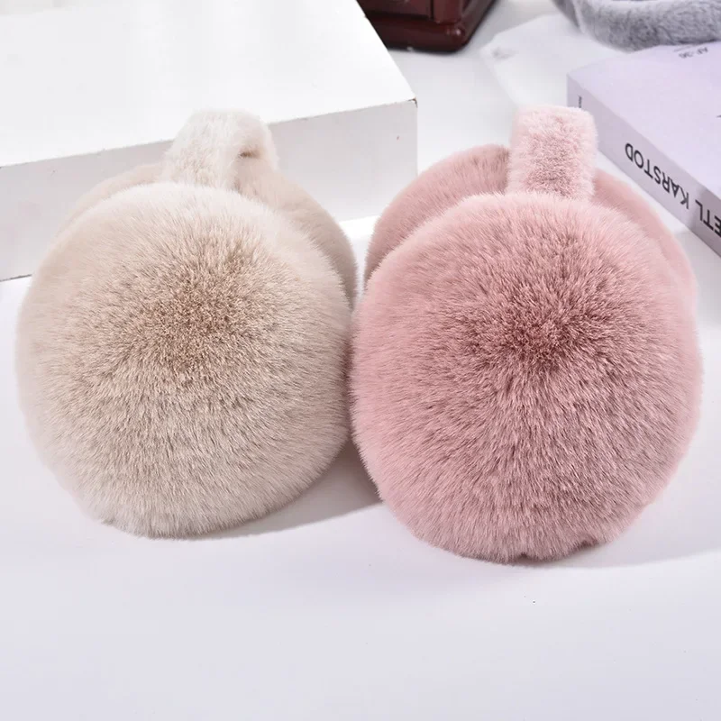 winter Warm Big Earmuff New fur solid color earmuffs Adult Children Classic Ear Cover Winter comfortable unisex Fur Earmuff