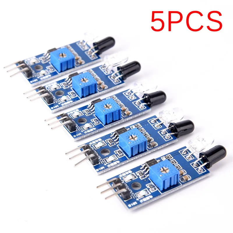 【5PCS IR Infrared Obstacle Avoidance Sensor Module For Smart Car Robot】