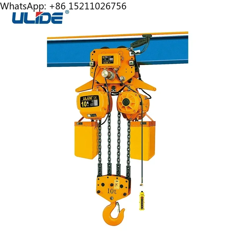 Ulide crane hoist electr Elevator Lift Double Phases Power Cables Electric Hoist Mini Chain Electric Hoist