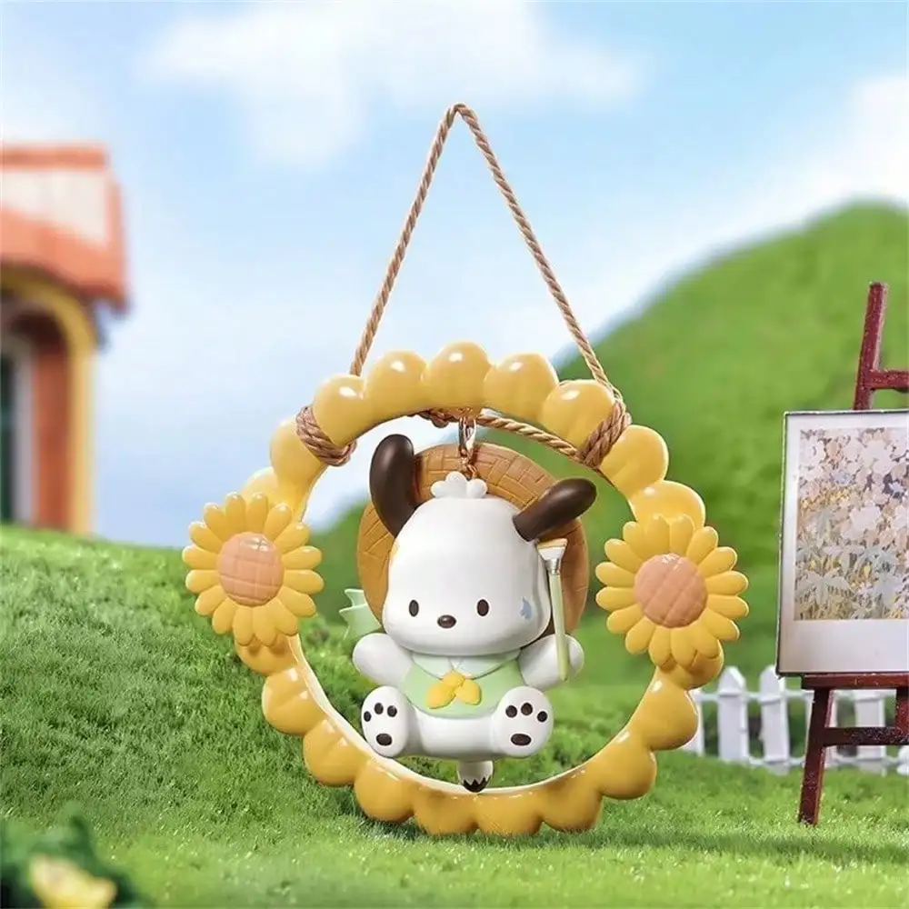 عشوائي 1 قطعة سانريو شخصيات كرتونية صندوق أعمى زهرة والشباب سلسلة Pochacco الكرتون لطيف سطح المكتب زخرفة ديكور لعبة هدية عيد ميلاد #3