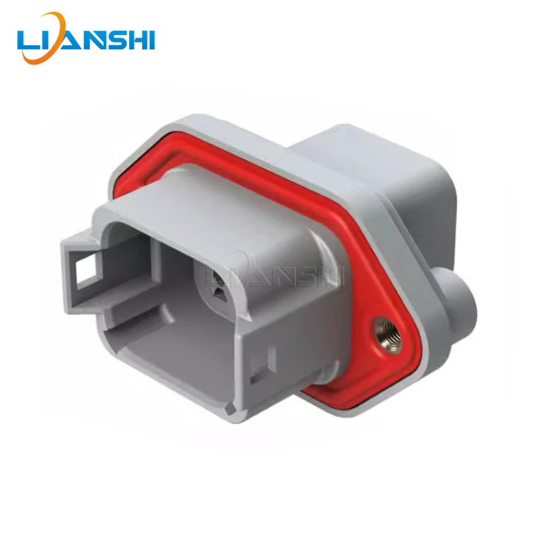 AT04-08PA-PM05 8Pin Waterproof Connector Male Flange Mount Socket with Terminals for EV Battery Low Voltage Harness