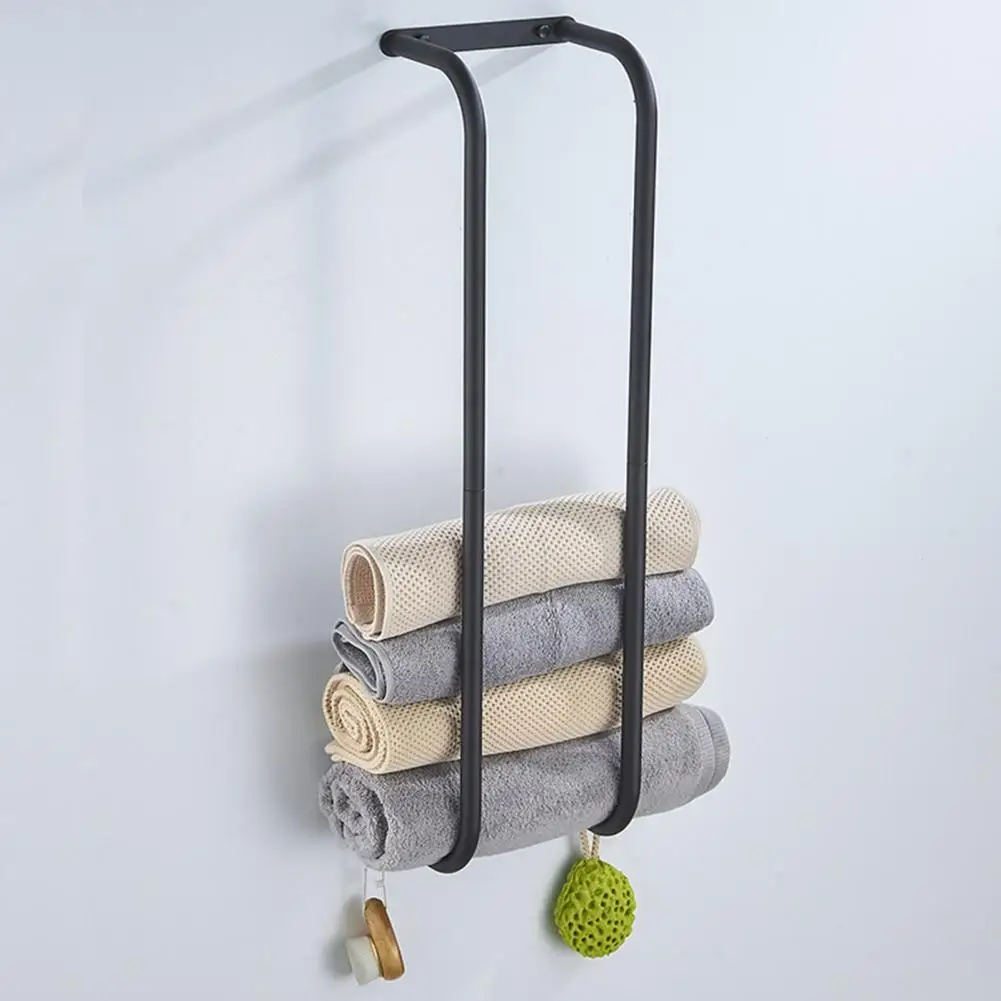 

Bathroom Towel Storage Holder Bathroom Towel Organizer Space-saving Stainless Steel Towel Rack Modern Wall Mount for Bath