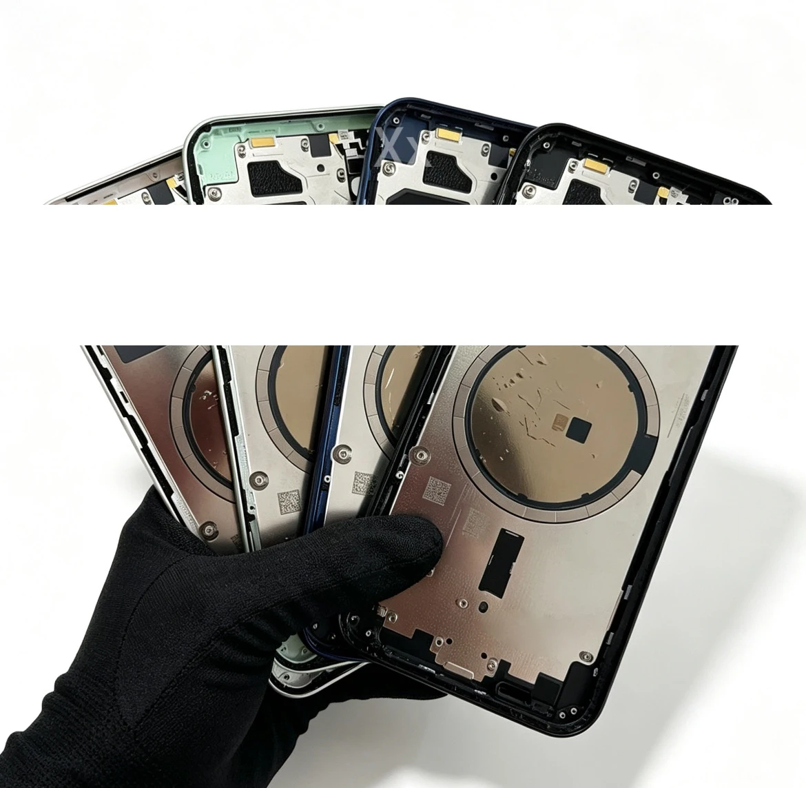 Rear Housing Assembly For 11 12 Mini 12 Pro Max 11 12 Pro With Back Cover Middle Chassis Frame+SIM Tray+Side Key Parts