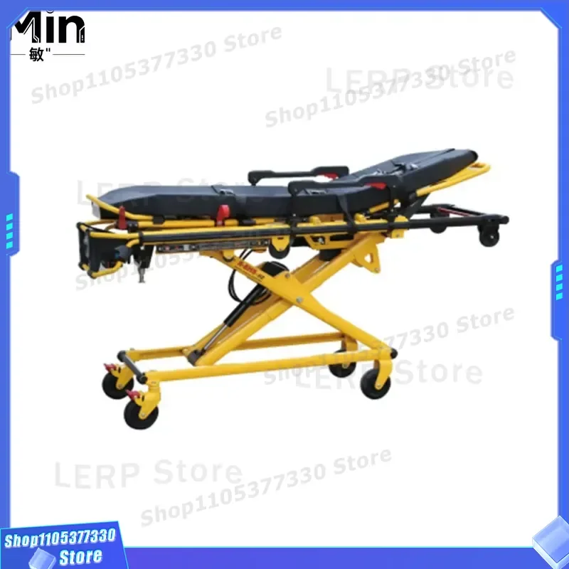 High-Strength Aluminum Alloy Emergency Stretcher, Adjustable Ambulance Stretcher for EMS Patient Transport