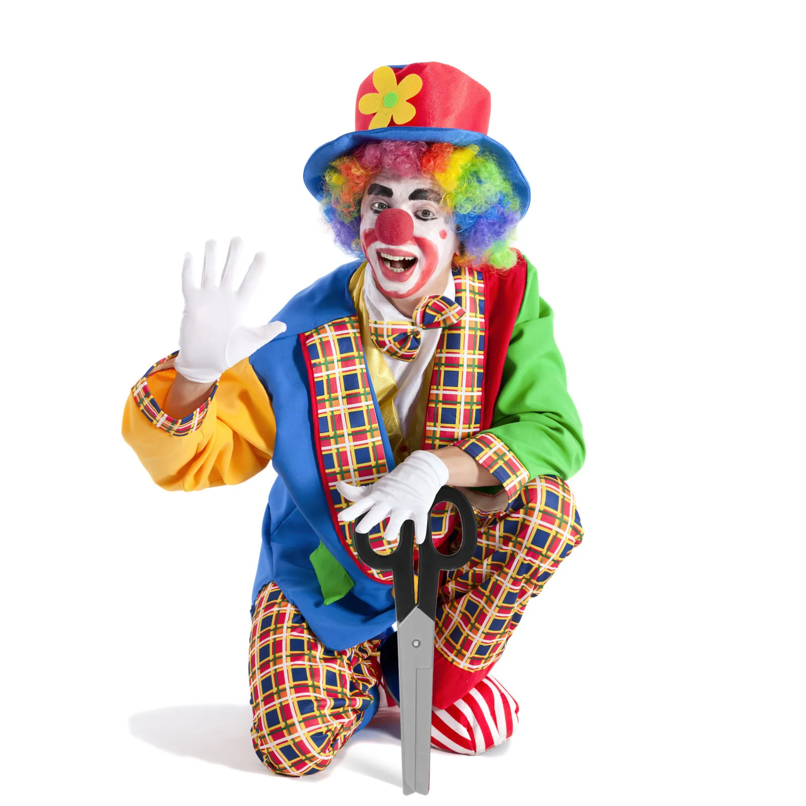 

Oversized Plastic Clown Scissor Fake Prop for Cosplay Stage Performance Party Decorative Accessory Lightweight Funny Scissor