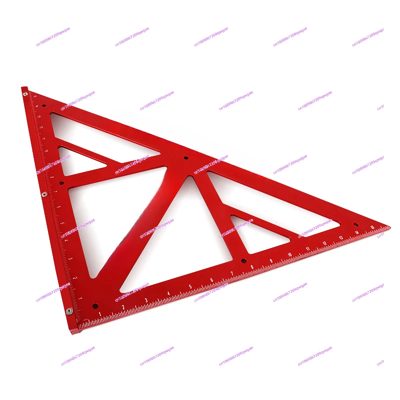 Multi Functional Aluminum Alloy Large Woodworking Triangle Ruler High-precision Angle Ruler 90/45 Degree Measurement